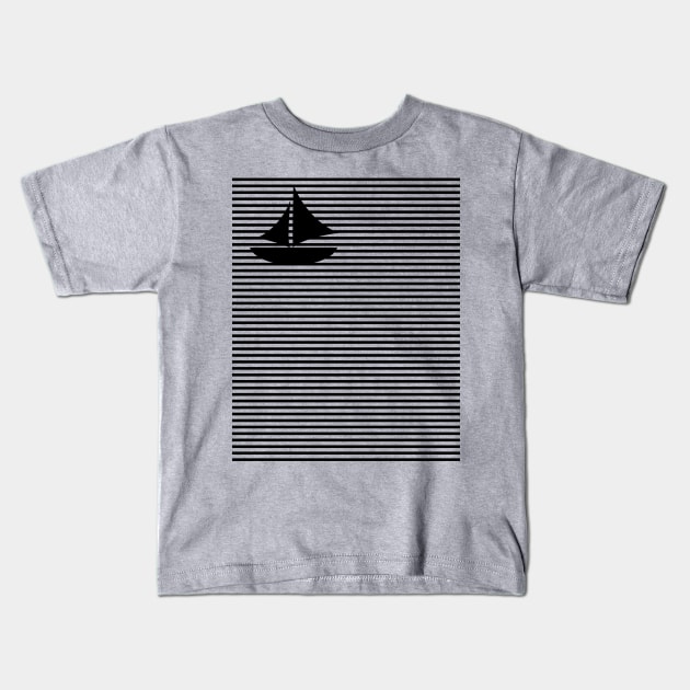 Sailboat Kids T-Shirt by ganola